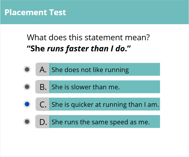 Dos personas conversando en una clase de inglés online